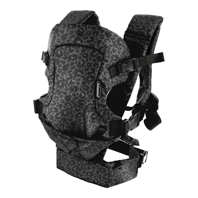 Infantino Flip 4-in-1 Convertible Baby Carrier Black Leopard at Baby City