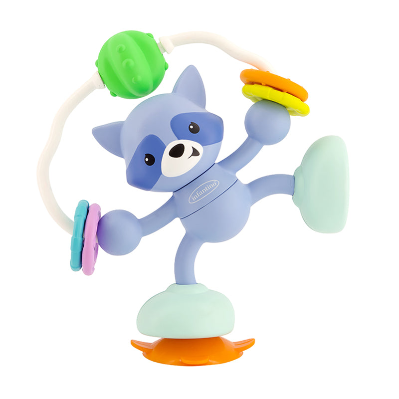 Infantino Stick & Spin High Chair Pal Raccoon at Baby City