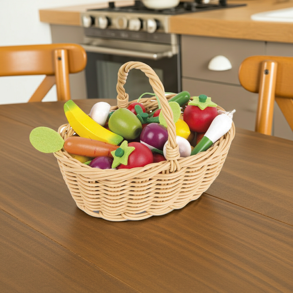Janod Fruits And Vegetables Basket 24Pc
