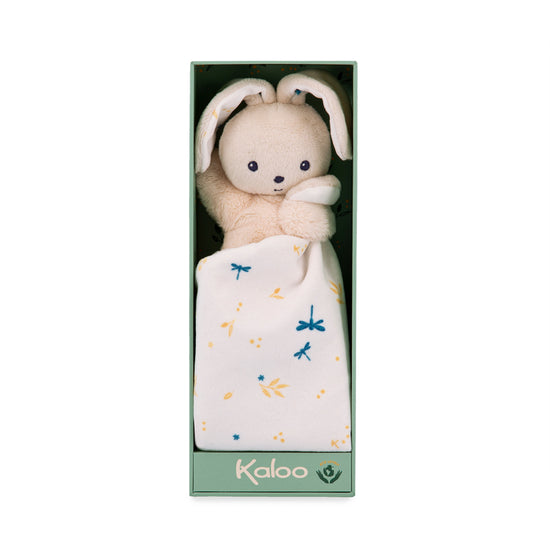 Kaloo Carre Douceur Doudou Rabbit White Delicate 17cm