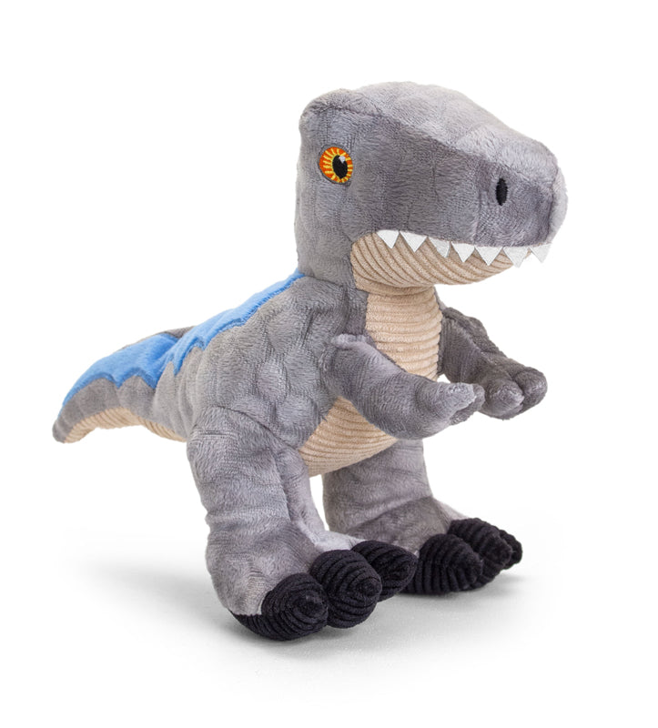 Keel Toys Keeleco Dinosaur Grey Raptor 26cm at Baby City