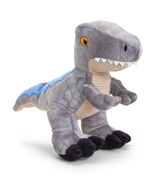 Keel Toys Keeleco Dinosaur Grey Raptor 26cm at Baby City