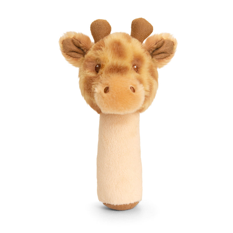 Keel Toys Keeleco Giraffe Stick Rattle 14cm at Baby City