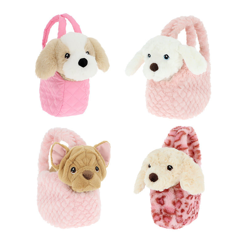 Keel Toys Puppy In A Bag 18cm 4 Asstd at Baby City