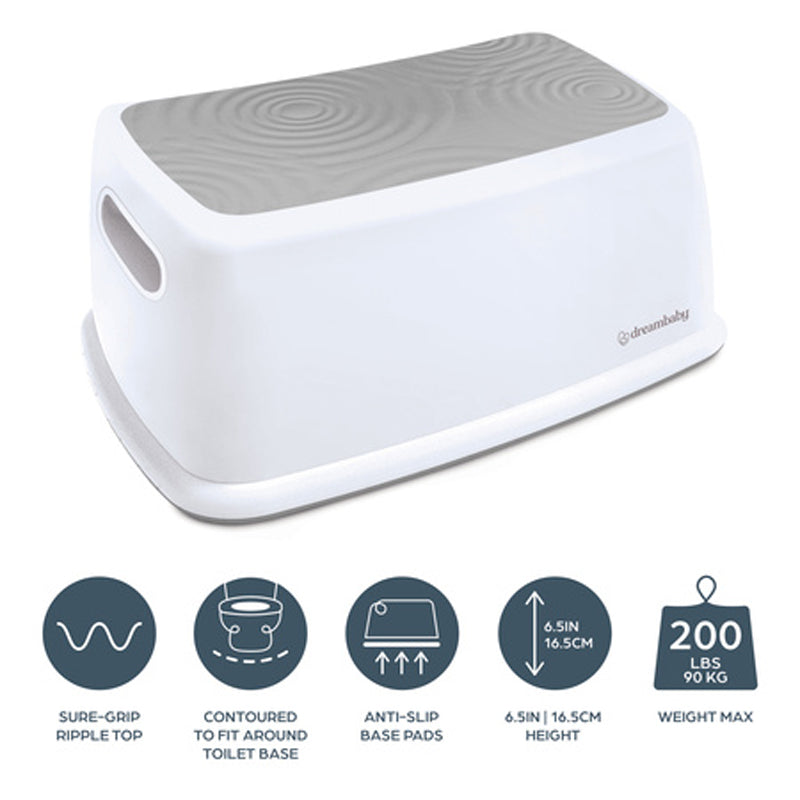 Dreambaby Toddler & Me Step Stool White/Grey