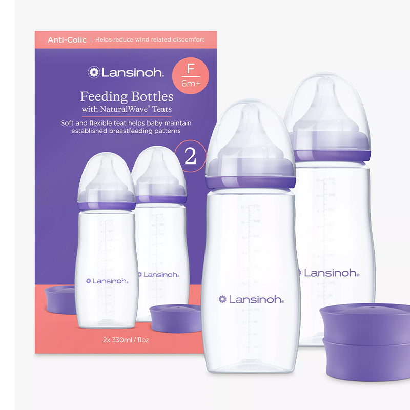Lansinoh Feeding Bottle 330ml 2Pk at Baby City