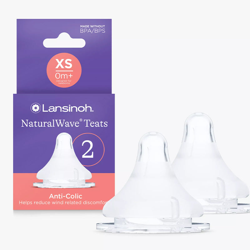 Lansinoh Natural Wave Teat Extra Slow Flow 2Pk at Baby City