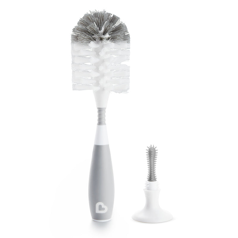 Munchkin Bristle Bottle Brush Grey at Baby City