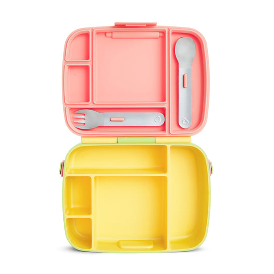Munchkin Lunch Bento Box With Utensils Pink at Baby City