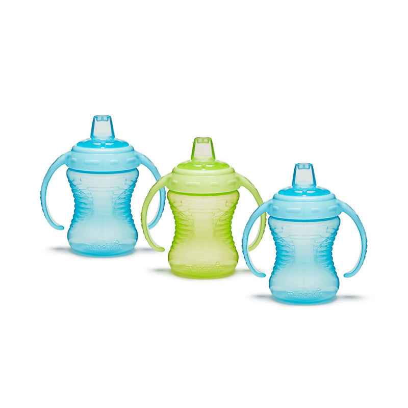Munchkin Mighty Grip Cup Blue & Green 10Oz 3pk at Baby City