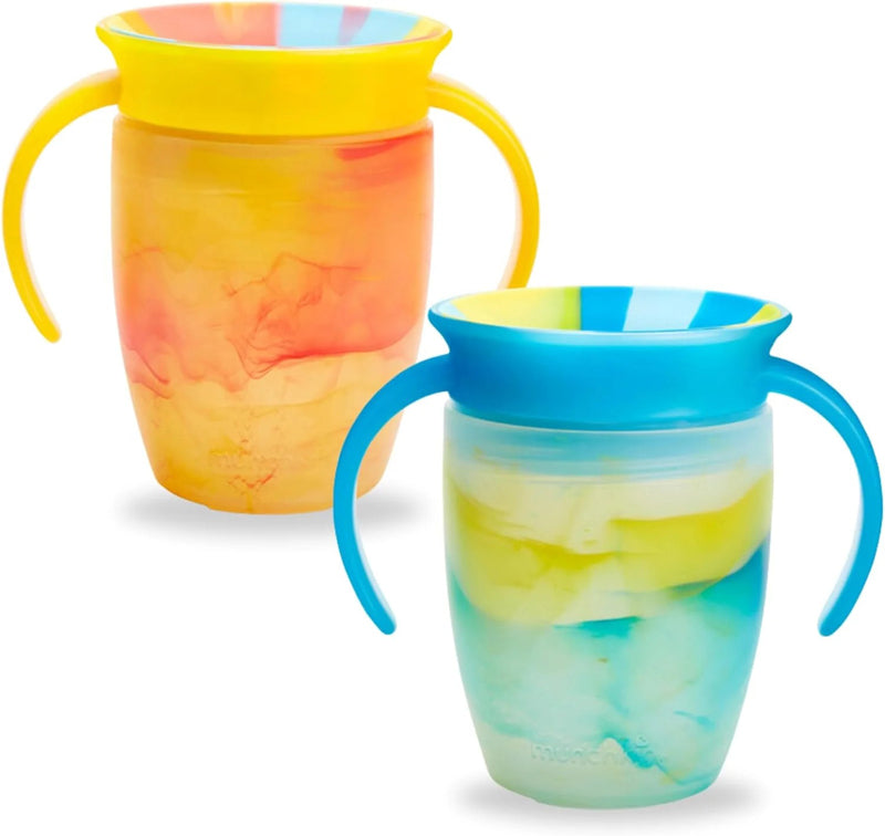 Munchkin Tropical Trainer Cup Yellow/Blue 7Oz 2Pk at Baby City