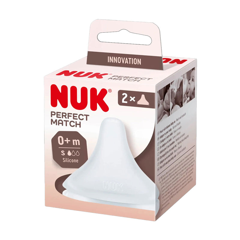 NUK Perfect Match Teat Slow 0m+ 2Pk