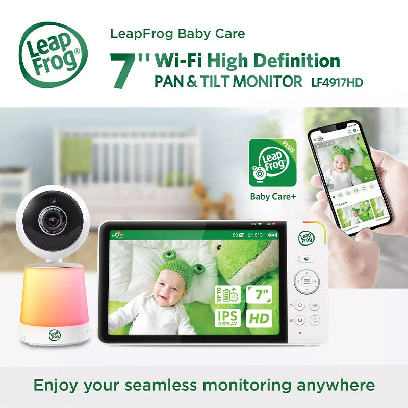 Baby City's LeapFrog LF4917HD 7” Smart Video Baby Monitor