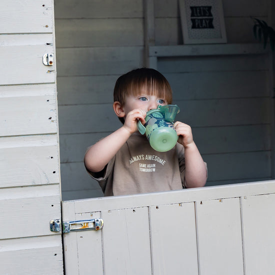 Baby City Retailer of Vital Baby Hydrate Easy Sipper Glow In the Dark Jungle 350ml