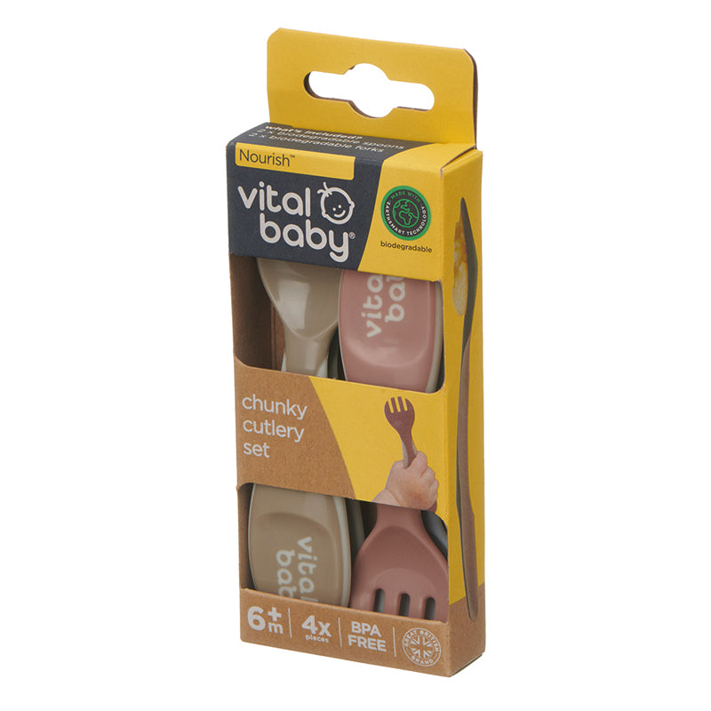 Shop Baby City's Vital Baby Nourish Chunky Cutlery 4Pk