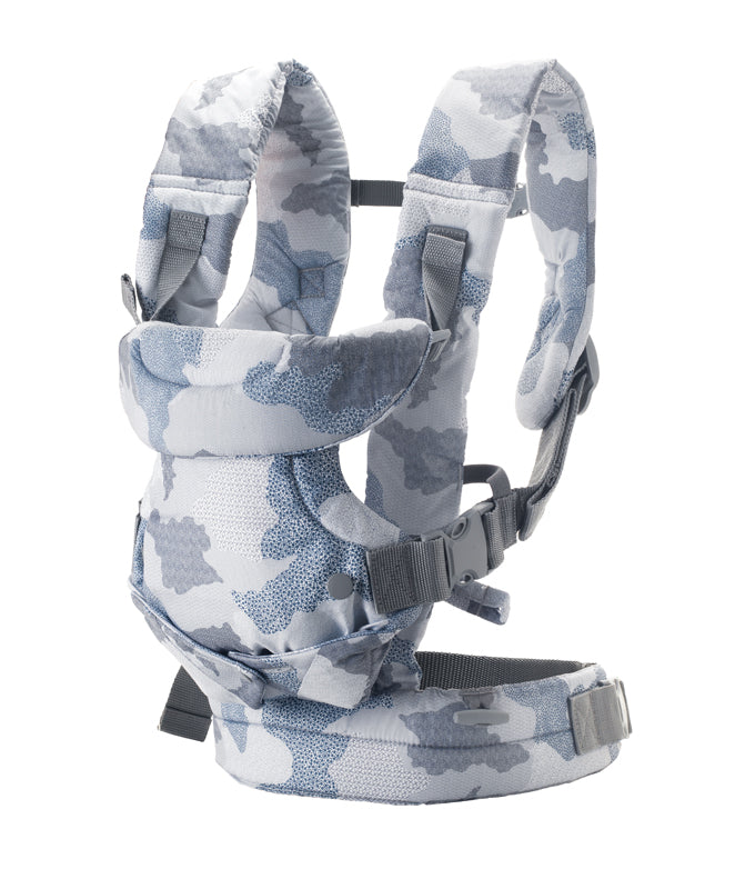 Baby City Retailer of Infantino Flip Advanced 4-in-1 Convertible Baby Carrier Blue Camo
