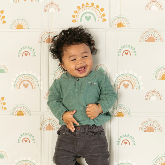 Baby City Stockist of Infantino Foldable Foam Mat Cactus & Rainbow