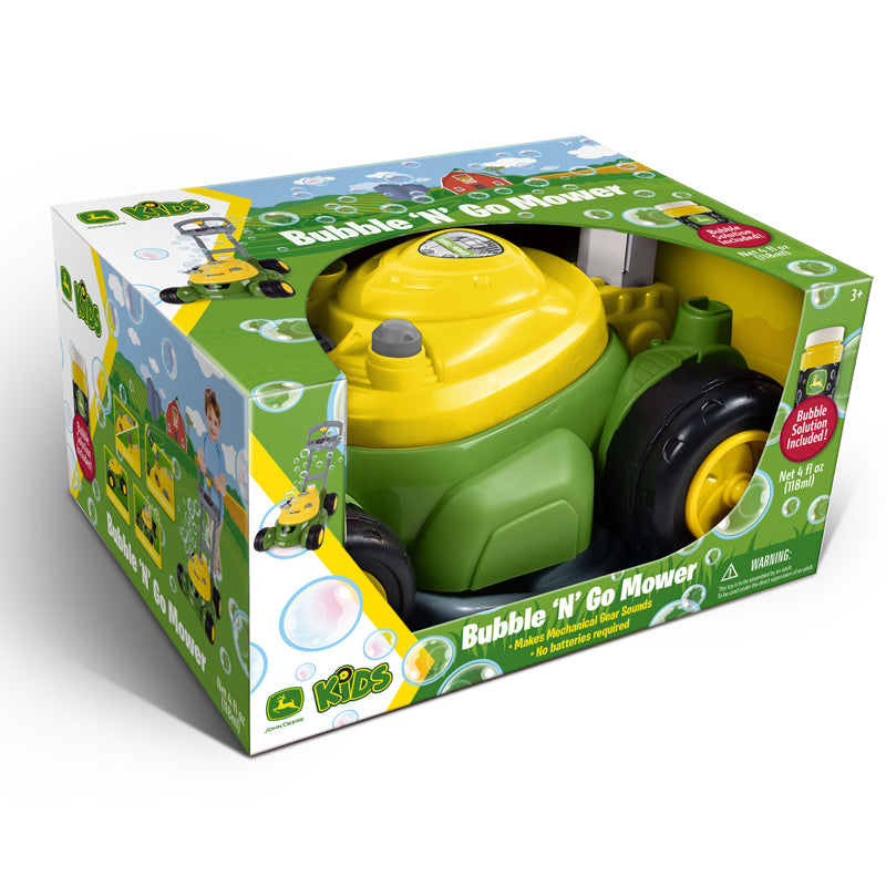 Baby City Stockist of Tomy John Deere Bubble Mower with 4oz Bottle