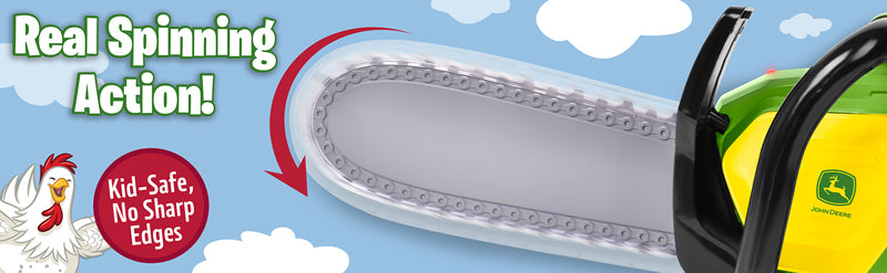 Shop Baby City's Tomy John Deere Motorised Chainsaw