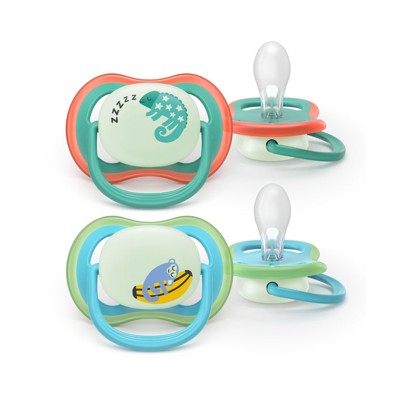 Philips Avent Pacifier Ultra Air Nighttime Boy 6-18 months 2Pk at Baby City