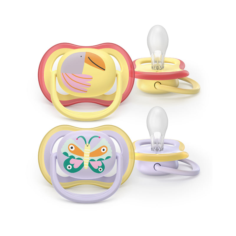 Philips Avent Pacifier Ultra Air Pink 0-6 months 2Pk at Baby City