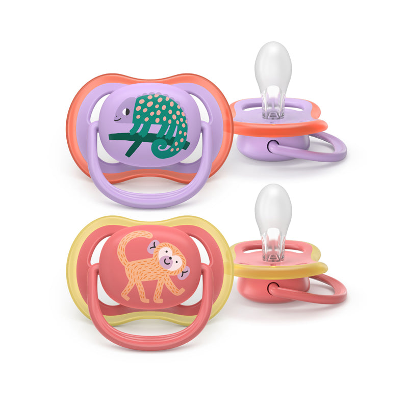 Philips Avent Pacifier Ultra Air Pink 18 months+ 2Pk at Baby City