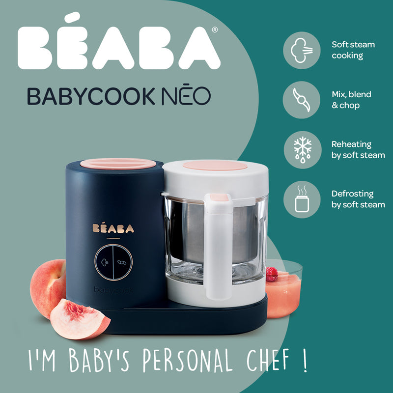 Béaba Babycook® Neo Baby Food Steamer Blender Night Blue