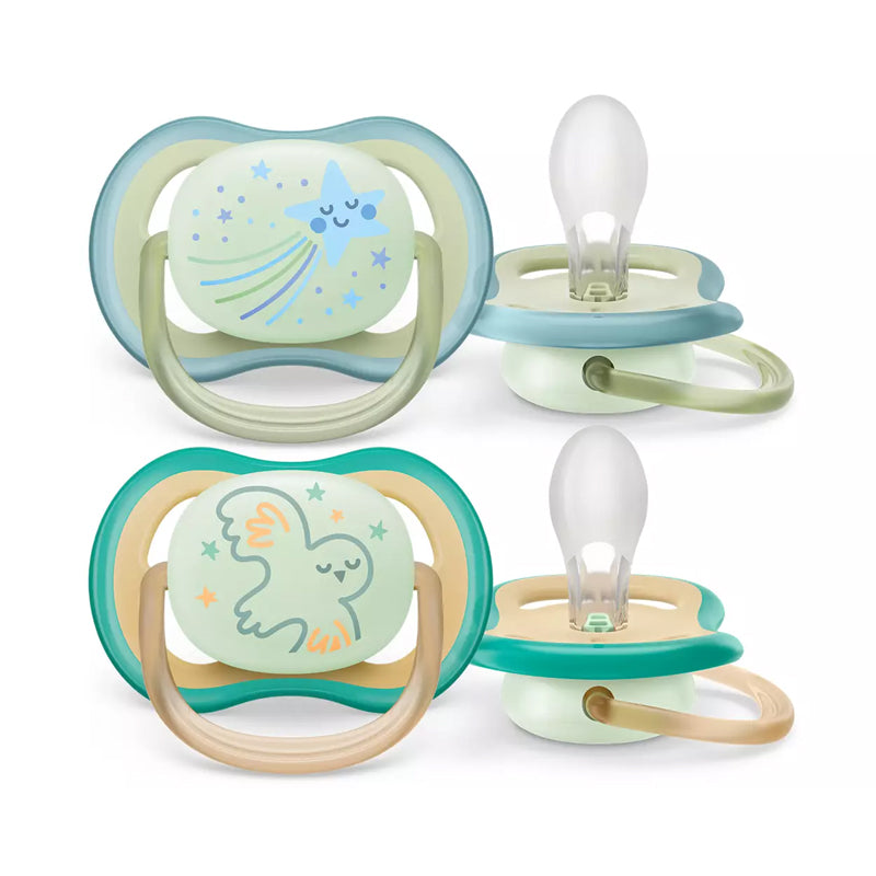Philips Avent Air Night Soother Boy 0-6m 2Pk