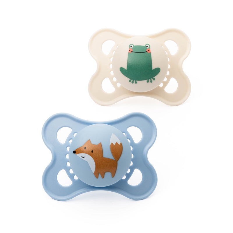 MAM Original Soother Blue Design 0-6m 2Pk