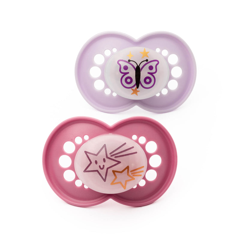 MAM Night Soother Pink 18-36m 2Pk