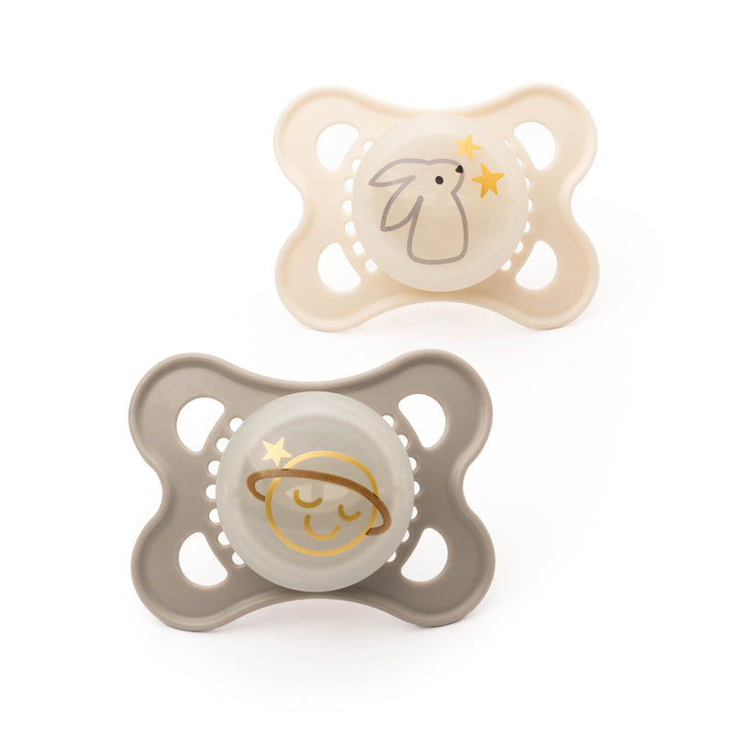 MAM Night Soother Unisex Astro 6-18m 2Pk