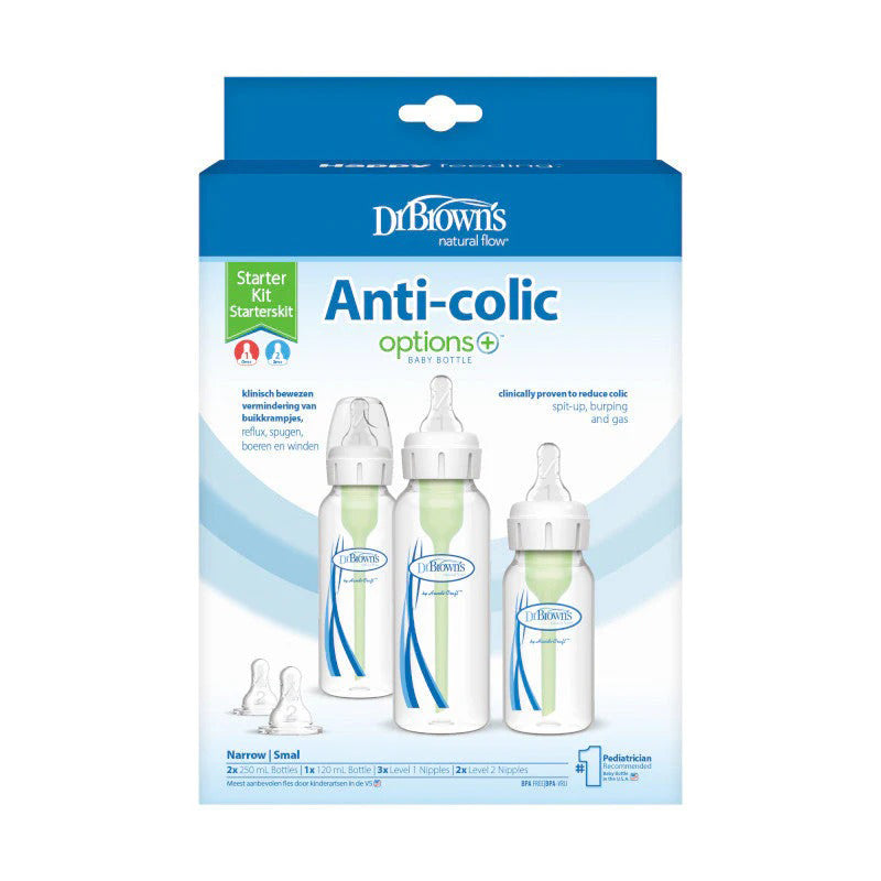 Dr Brown's Options+ Narrow Neck Starter Bottle Kit at The Baby City Store