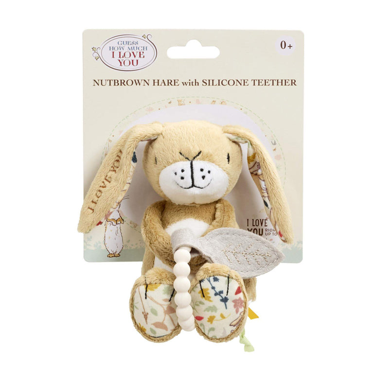 Guess How Much I Love You Little Nutbrown With Silicone Teether l Baby City UK Retailer