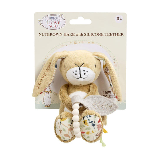 Guess How Much I Love You Little Nutbrown With Silicone Teether l Baby City UK Retailer