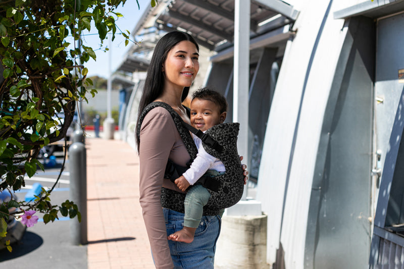 Infantino Flip 4-in-1 Convertible Baby Carrier Black Leopard l Baby City UK Retailer