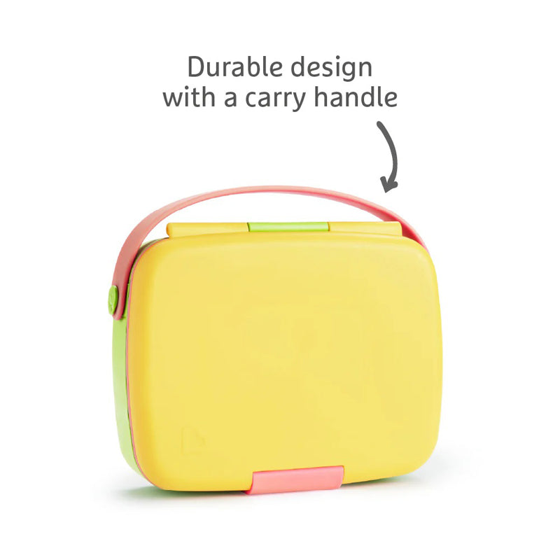 Munchkin Lunch Bento Box With Utensils Pink l For Sale at Baby City