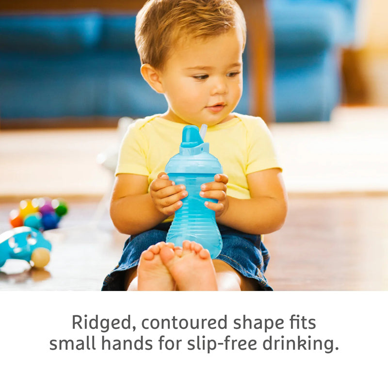 Munchkin Mighty Grip Straw Cup Blue & Green 10Oz 3pk l Baby City UK Retailer