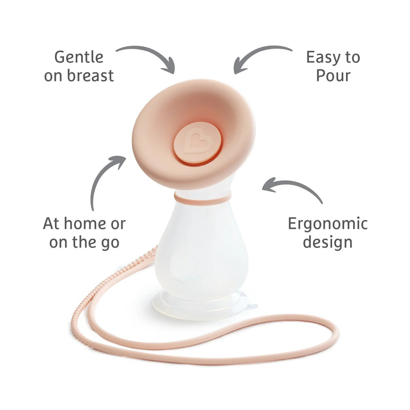 Munchkin Silicone Manual Breast Pump l Baby City UK Retailer