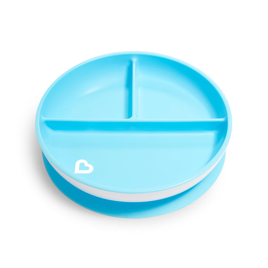 Munchkin Suction Plate Blue 2Pk l Baby City UK Retailer