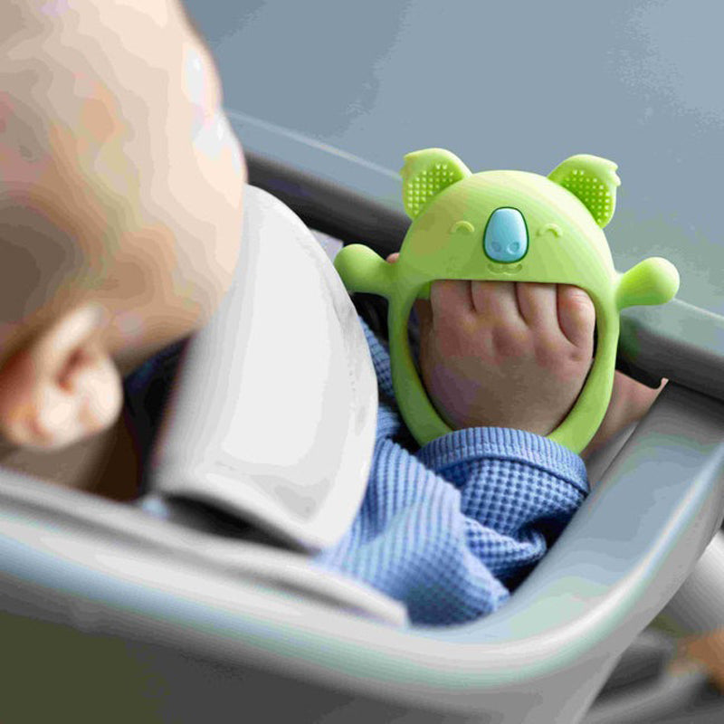 Nuby Mini Wrist Grip Teething Mitten Koala l Baby City UK Retailer