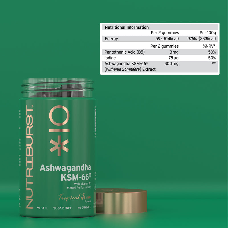Nutriburst Ashwagandha KSM-66 60s l To Buy at Baby City