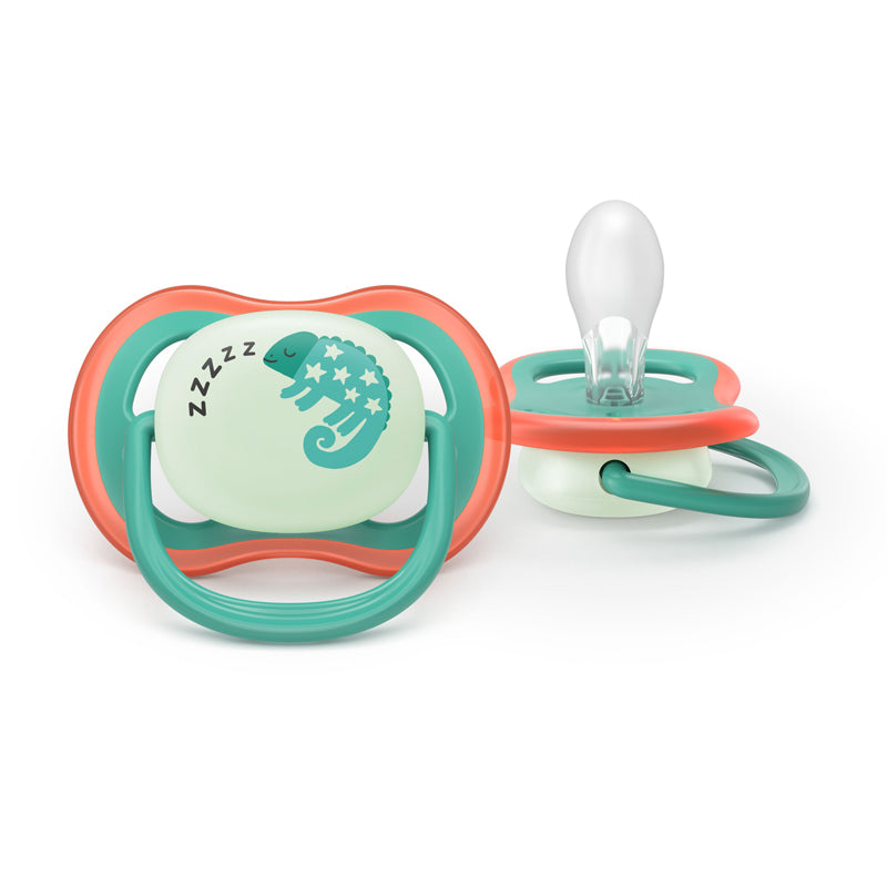 Philips Avent Pacifier Ultra Air Nighttime Boy 6-18 months 2Pk l Baby City UK Retailer