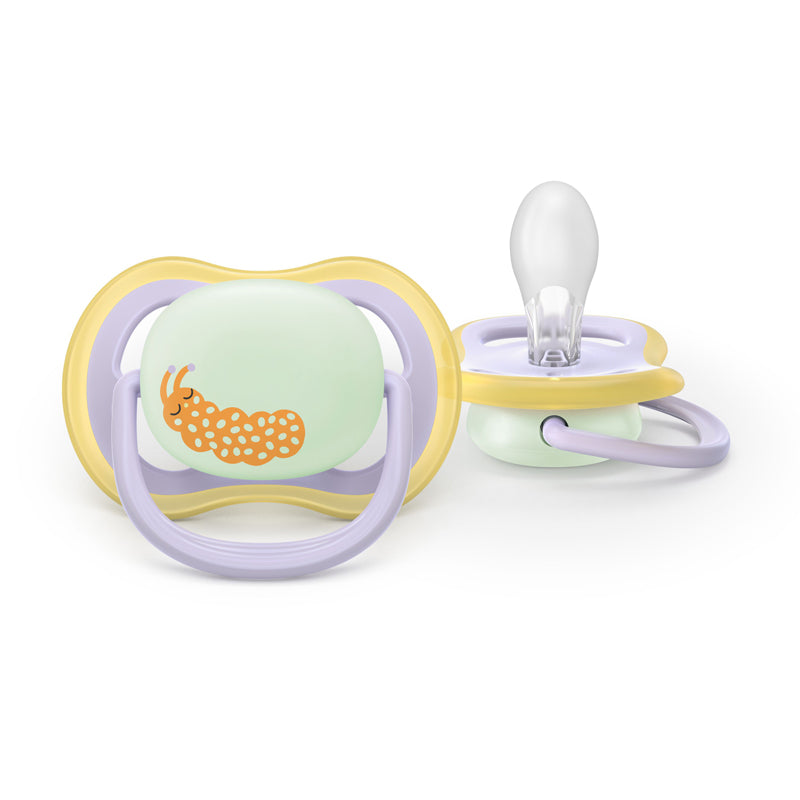 Philips Avent Pacifier Ultra Air Nighttime Girl 0-6 months 2Pk l Baby City UK Retailer