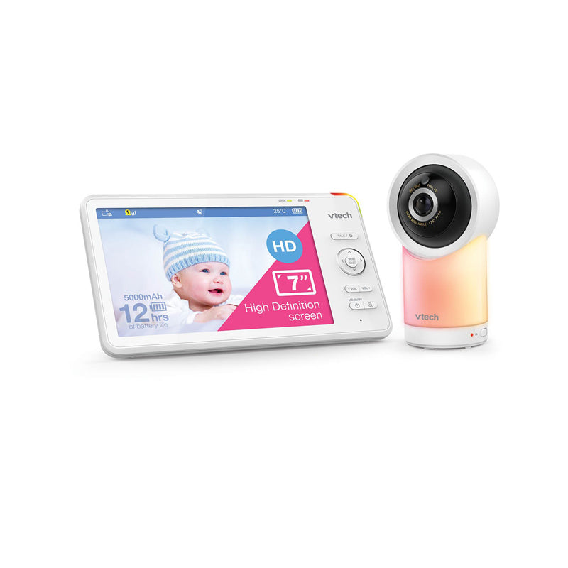 VTech 7" Smart Wi-Fi 1080p Pan & Tilt Video Monitor l Baby City UK Retailer