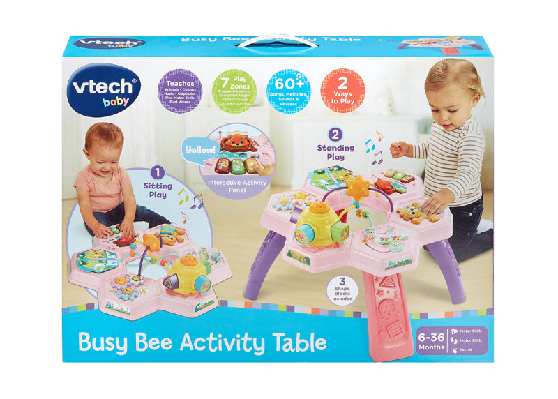 VTech Busy Bee Activity Table Pink