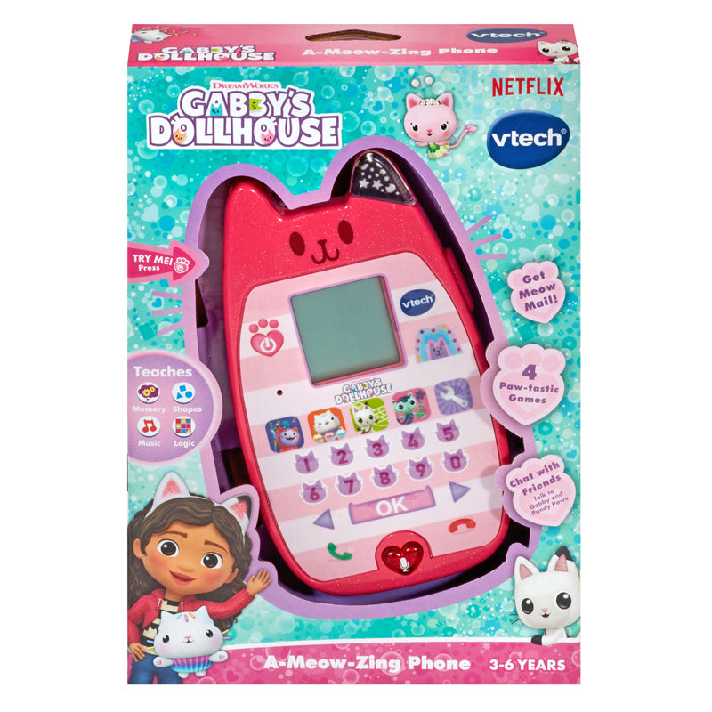 VTech Gabby's Dollhouse A Meow-Zing Phone l Baby City UK Retailer
