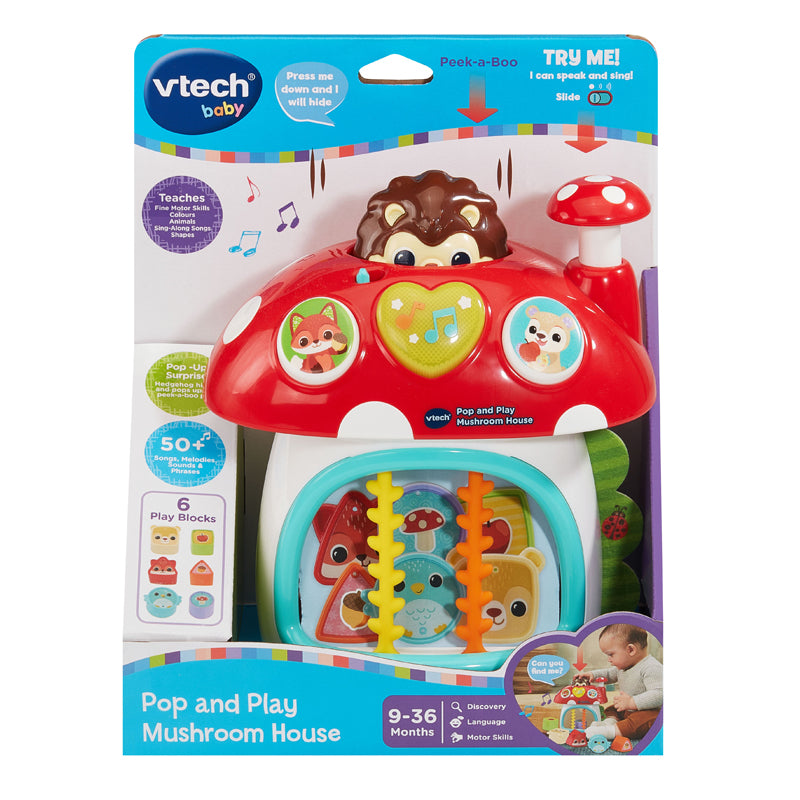 VTech Pop and Play Mushroom House l Baby City UK Retailer
