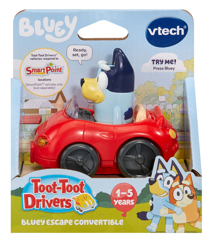 VTech Toot-Toot Drivers® Bluey Escape Convertible l Baby City UK Retailer