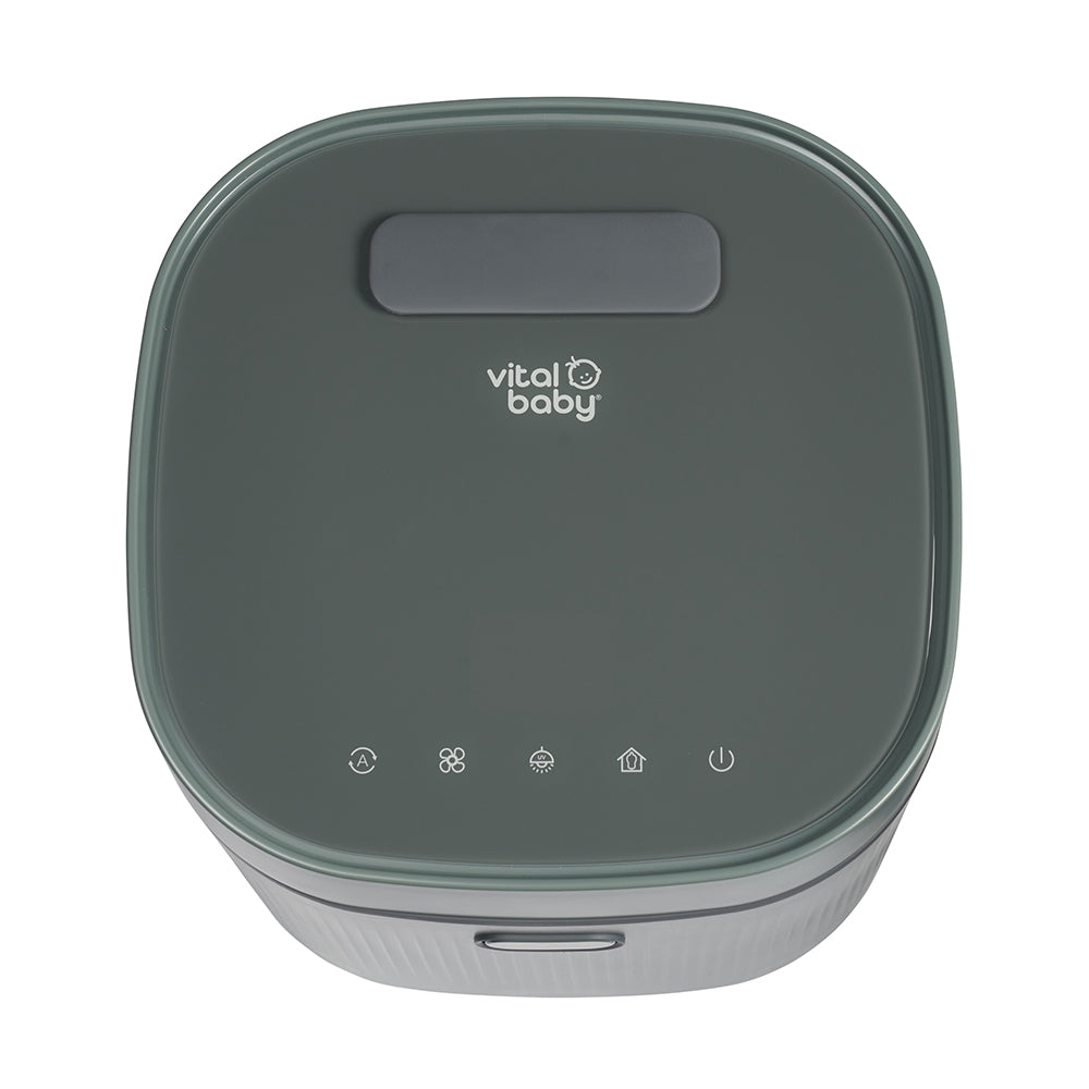 Vital Baby Nurture Advanced Pro UV Steriliser & Dryer Olive Green l Baby City UK Retailer