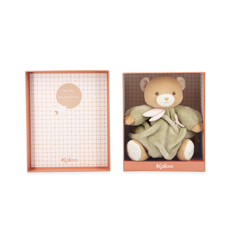 Kaloo Intemporel Chubby Bear Green 17cm at The Baby City Store